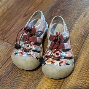 Keen Kids' Multicolor Sandals with Red Laces